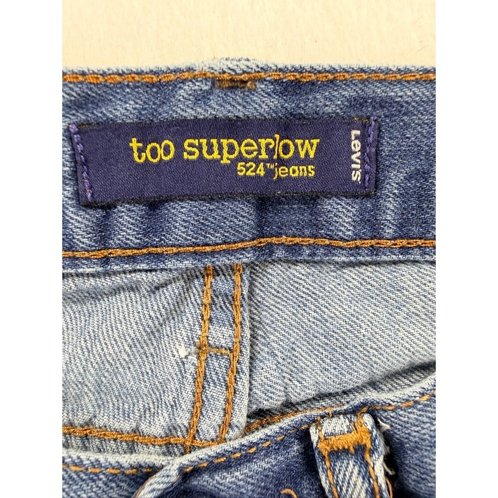 Levi's 524 Too Superlow Skinny Jeans 28x32 Medium Wash Denim - Picture 6 of 14
